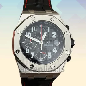 Audemars Piguet Royal Oak Offshore 43mm Men's 26470ST.OO.A101CR.01 Silver-tone Leather Strap