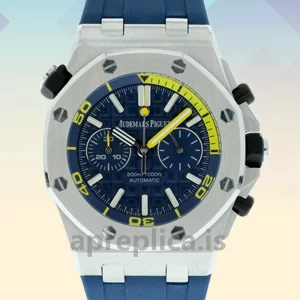 Audemars Piguet Royal Oak Offshore Diver Men's 26703ST.OO.A027CA.01 42mm Blue Dial Silver-tone
