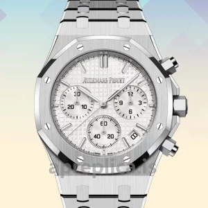 Audemars Piguet Royal Oak 41mm Men's 26240ST.OO.1320ST.03 White Dial