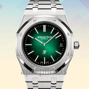 Audemars Piguet Royal Oak 15202PT.OO.1240PT.01 39mm Men's Green Dial