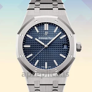 Audemars Piguet Royal Oak Men's 15500ST.OO.1220ST.01 41mm Blue Dial Silver-tone