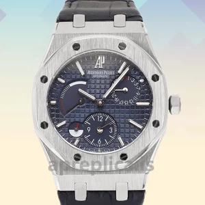 Audemars Piguet Royal Oak 26120ST.OO.1220ST.02-L Men's 41mm Leather Strap Automatic