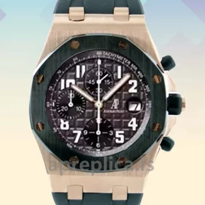 Audemars Piguet Royal Oak Offshore Men's RoyalOakOffshore009 42mm Black Dial Rose Gold-tone