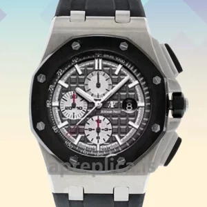 Audemars Piguet Royal Oak Offshore 44mm RoyalOakOffshore013 Men's Rubber Band Silver-tone